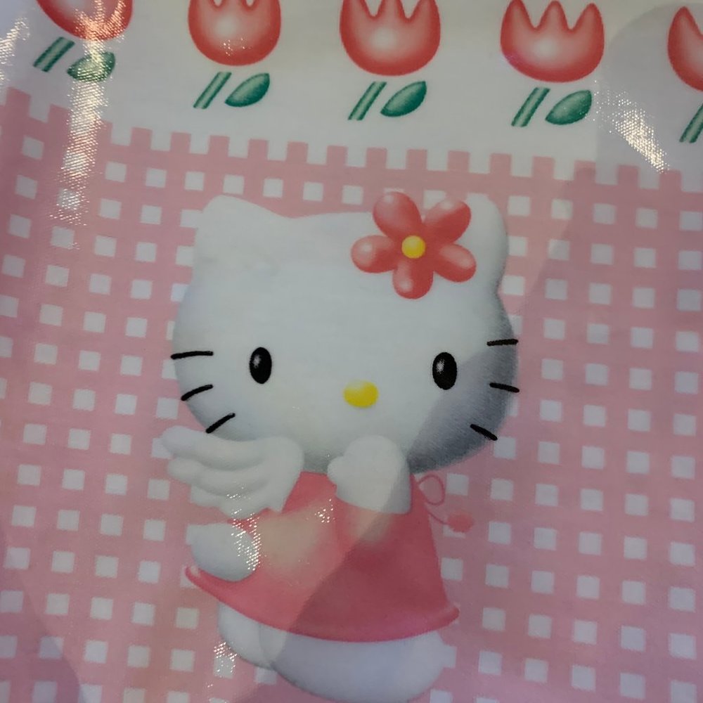 VINTAGE 1997 HELLO KITTY PLASTIC TOTE BAG - Picture 13 of 14